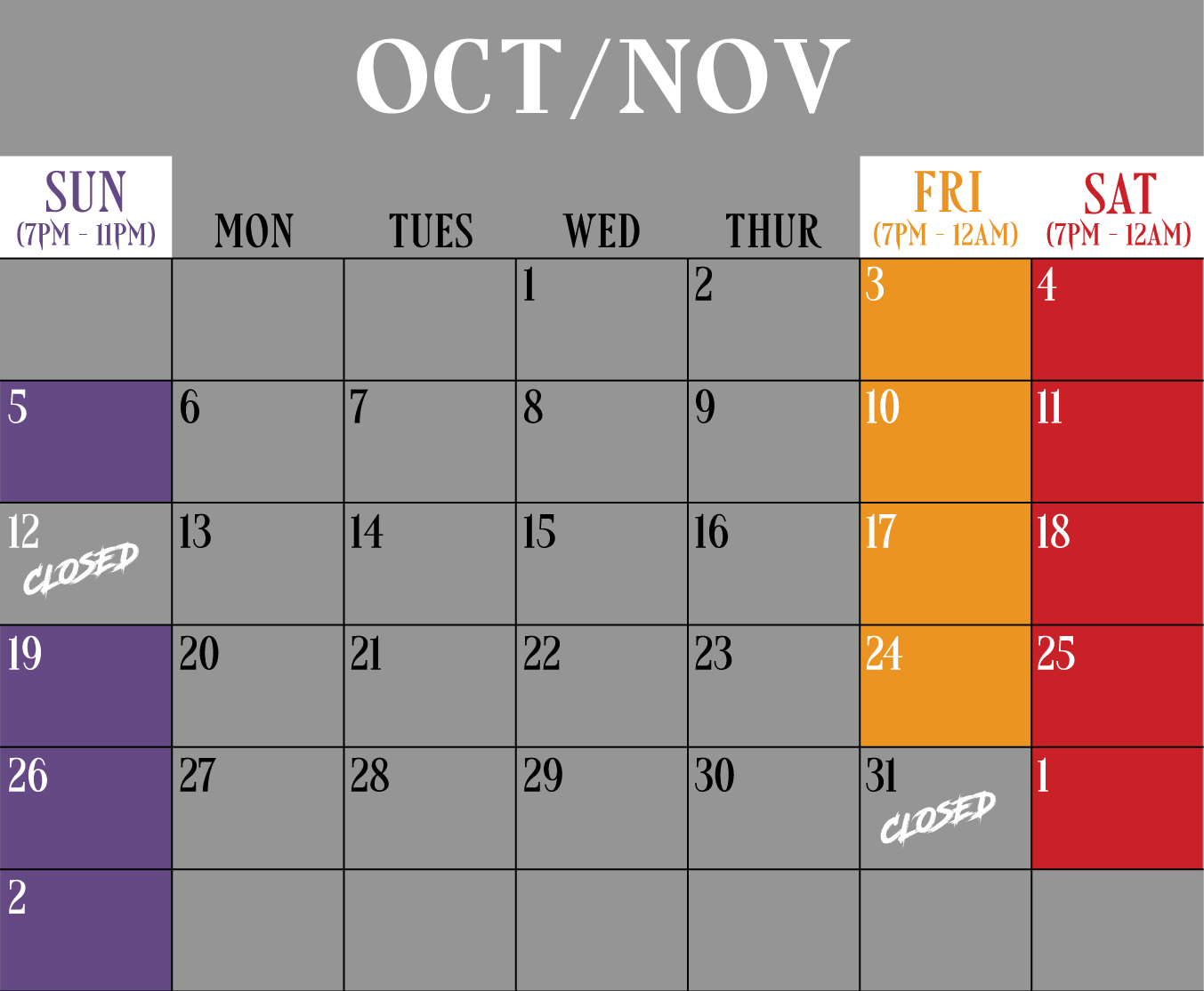2025 Calendar